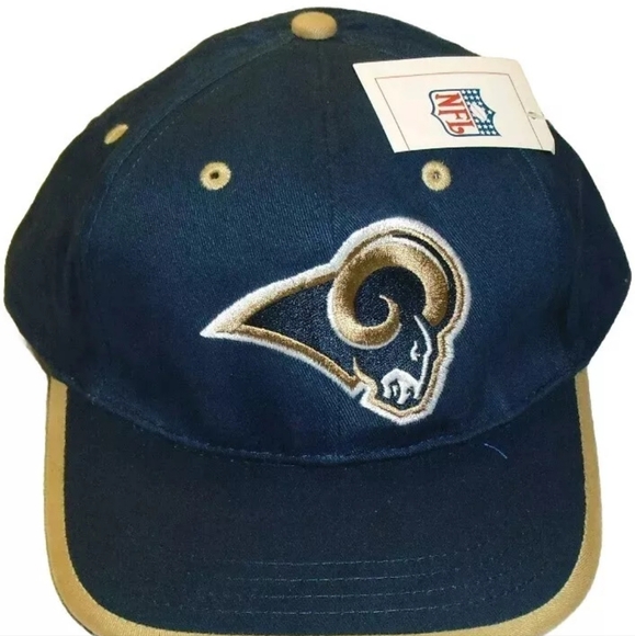 Los Angeles Rams Vintage Snapback hat 90s New Tags Nfl - Picture 1 of 4